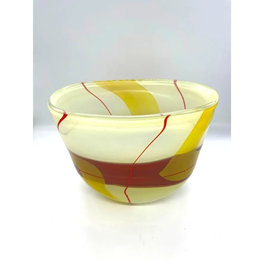 Vilniaus Stiklo Studija Modernist Lithuanian Art Glass Vase 8